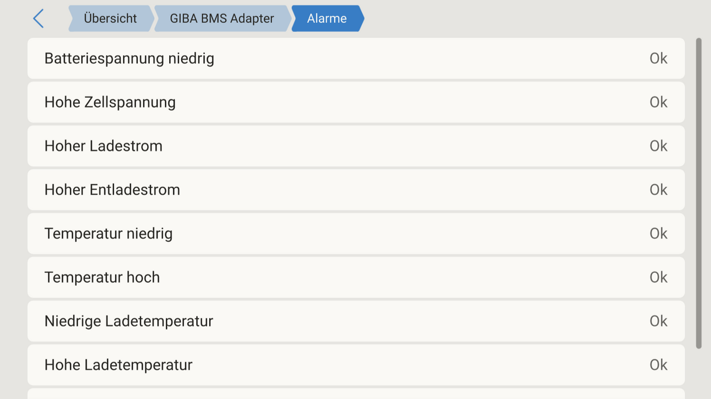 GIBA BMS Interface